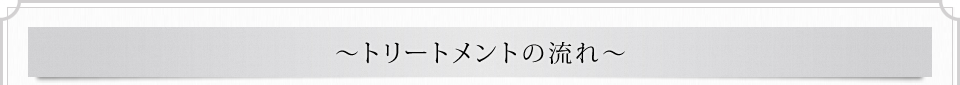トリートメントの流れ